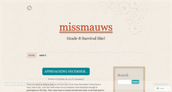 Desktop Screenshot of missmauws.wordpress.com