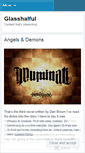 Mobile Screenshot of glasshalful.wordpress.com