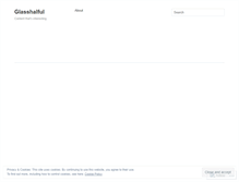 Tablet Screenshot of glasshalful.wordpress.com