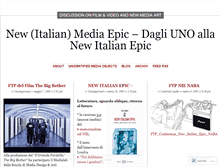 Tablet Screenshot of newmediaepic.wordpress.com