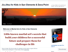 Tablet Screenshot of jiujitsuforkidsinsanclemente.wordpress.com