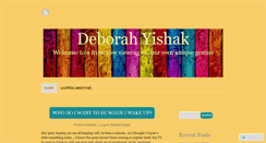 Desktop Screenshot of deborahyishak.wordpress.com