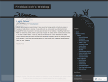 Tablet Screenshot of phobiasixoh.wordpress.com