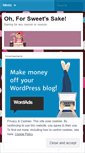 Mobile Screenshot of ohforsweetssake.wordpress.com