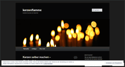 Desktop Screenshot of kerzenflamme.wordpress.com