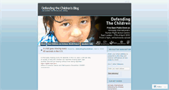 Desktop Screenshot of defendingthechildren.wordpress.com