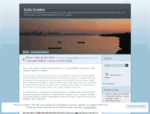 Tablet Screenshot of indiainvestor.wordpress.com