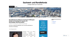 Desktop Screenshot of christophmarlohfonds.wordpress.com