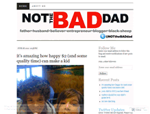 Tablet Screenshot of notthebaddad.wordpress.com