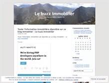 Tablet Screenshot of lebuzzimmobilier.wordpress.com