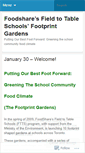 Mobile Screenshot of footprintgarden.wordpress.com
