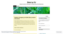 Desktop Screenshot of dietsbydj.wordpress.com