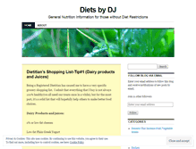 Tablet Screenshot of dietsbydj.wordpress.com