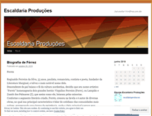 Tablet Screenshot of escaldariaproducoes.wordpress.com