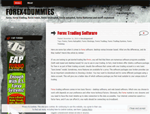 Tablet Screenshot of forex4dummies.wordpress.com