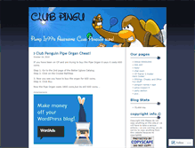 Tablet Screenshot of clubpingu.wordpress.com