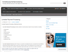 Tablet Screenshot of lonestarpaymentprocessing.wordpress.com