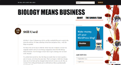 Desktop Screenshot of biologymeansbusiness.wordpress.com