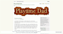 Desktop Screenshot of playtimedad.wordpress.com