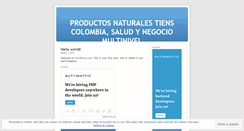 Desktop Screenshot of productosnaturalestiens.wordpress.com