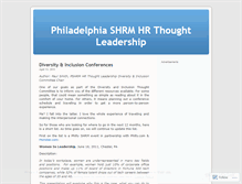 Tablet Screenshot of philadelphiashrmthoughtleadership.wordpress.com