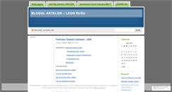 Desktop Screenshot of leonrusu.wordpress.com