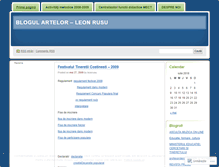 Tablet Screenshot of leonrusu.wordpress.com