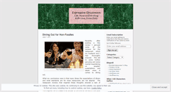 Desktop Screenshot of expressiveepicurean.wordpress.com