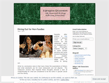 Tablet Screenshot of expressiveepicurean.wordpress.com