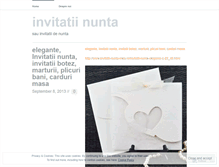 Tablet Screenshot of nuntainvitatii.wordpress.com