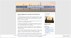 Desktop Screenshot of dubaiornotdubai.wordpress.com