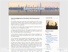 Tablet Screenshot of dubaiornotdubai.wordpress.com