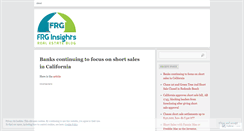 Desktop Screenshot of frginsights.wordpress.com