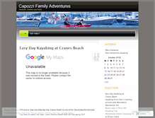 Tablet Screenshot of capozzikayaking.wordpress.com