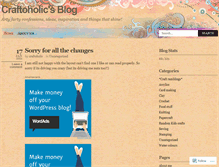 Tablet Screenshot of craftoholic.wordpress.com