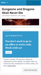 Mobile Screenshot of dndsnd.wordpress.com