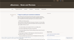 Desktop Screenshot of ebusinesspro.wordpress.com