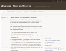 Tablet Screenshot of ebusinesspro.wordpress.com