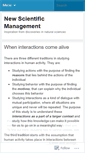 Mobile Screenshot of newscientificmanagement.wordpress.com