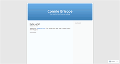 Desktop Screenshot of conniebriscoe.wordpress.com