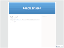 Tablet Screenshot of conniebriscoe.wordpress.com