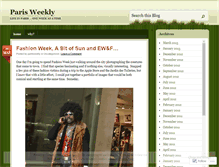 Tablet Screenshot of parisweekly.wordpress.com