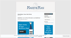 Desktop Screenshot of makethman.wordpress.com
