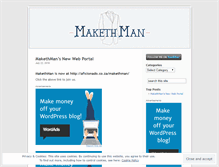 Tablet Screenshot of makethman.wordpress.com