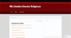 Desktop Screenshot of cienciasreligiosas.wordpress.com