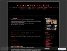 Tablet Screenshot of carlosececilia.wordpress.com