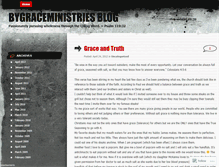 Tablet Screenshot of bygraceministries.wordpress.com