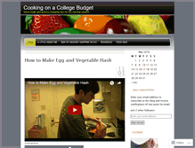 Tablet Screenshot of cook4cheap.wordpress.com