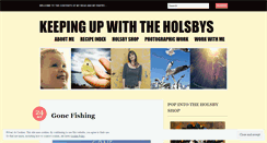 Desktop Screenshot of keepingupwiththeholsbys.wordpress.com