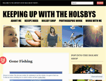 Tablet Screenshot of keepingupwiththeholsbys.wordpress.com